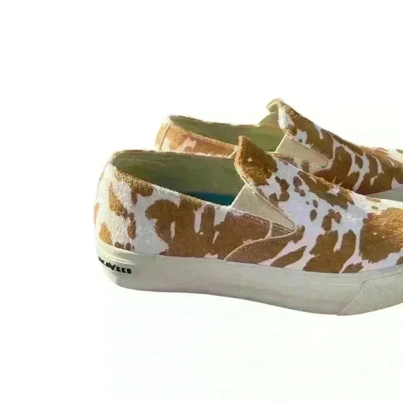 SeaVees Baja Platform Mulholland Cowhide Sneakers Women's Size 9.5 EUC - Picture 4 of 7